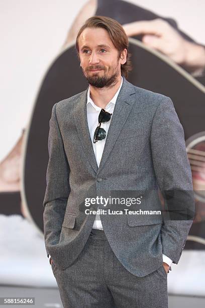Tom Basden arrives for the World premiere "David Brent: Life On The Road" at Odeon Leicester Square on August 10, 2016 in London, England.