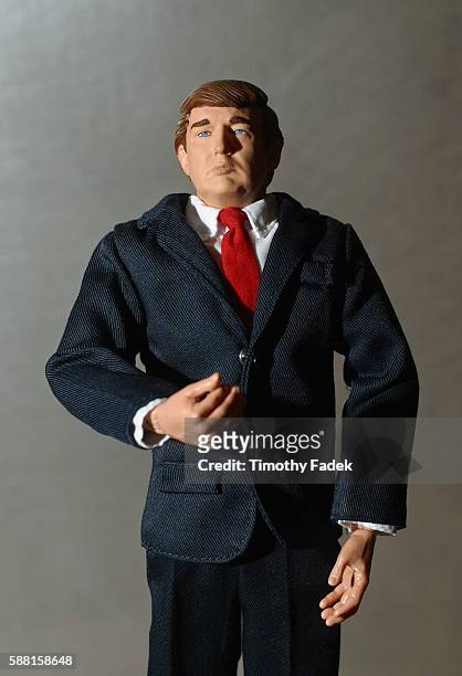 Real Estate developer and Apprentice television personality Donald Trump introduced a 12 inch talking doll made in his likeness. Created by Stevenson...