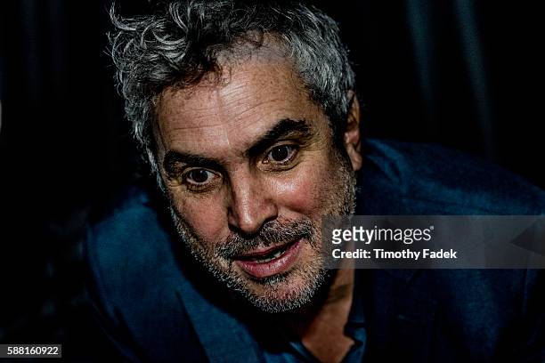 Alfonso Cuarón talks to the audience after a screening of his latest film, Gravity, at the Museum of Modern Art, in New York. Photograph: Timothy...