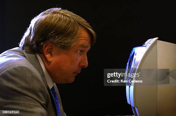 Frequent flyer Ken Kies of Washington DC goes through the Registered Traveler Pilot Program at Ronald Reagan National Airport in Alexandria. This...