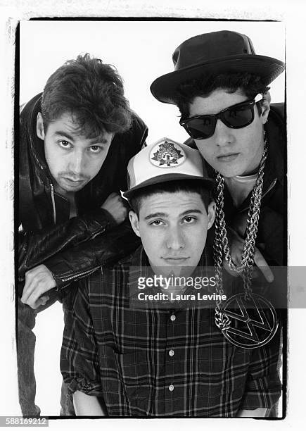The Beastie Boys L to R: Adam Yauch , Adam Horovitz and Mike Diamond .