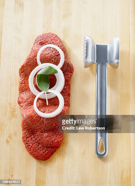 meat tenderizer and steak - tenderizer stock pictures, royalty-free photos & images