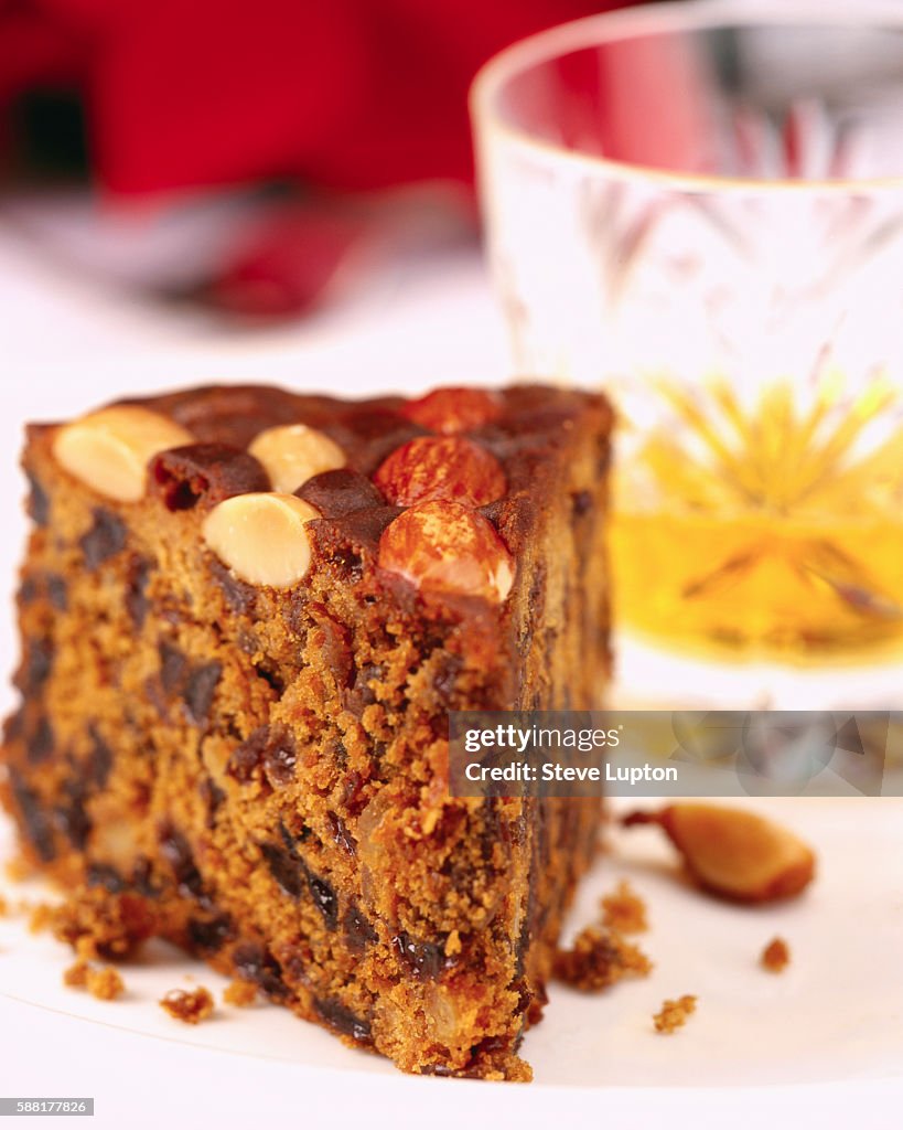 Slice of Dundee Cake