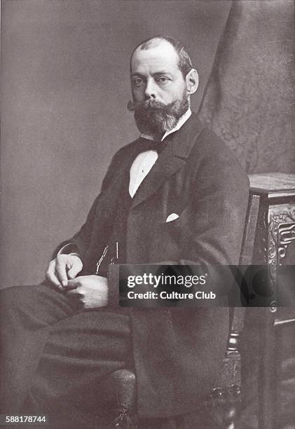 Lord Randolph Churchill - portrait. British statesman, son of the 7th Duke of Marlborough and Leader of the House of Commons from 3 August 1886  14...