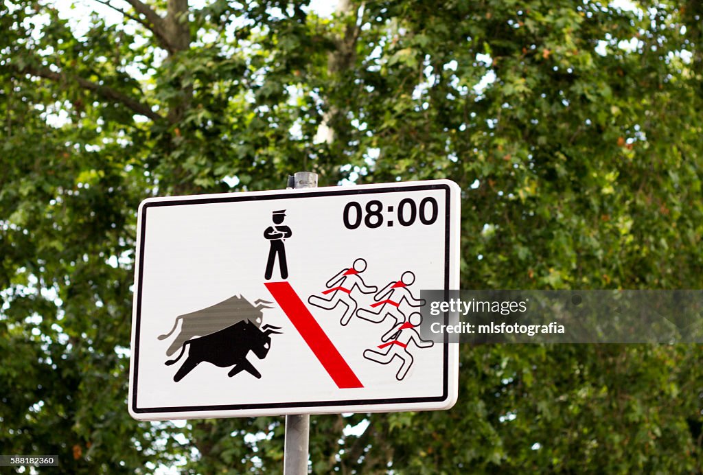 Sign for runners