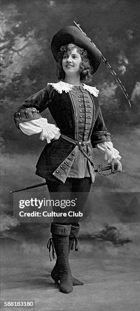 Arlette Dorgere as Prince Charming in Cinderella / Cendrillon at Porte Saint Martin Theatre, 1906 by Arthur Collins and Emile Herbel.