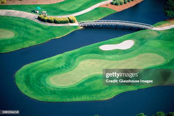 golf course - putting green overhead stock pictures, royalty-free photos & images