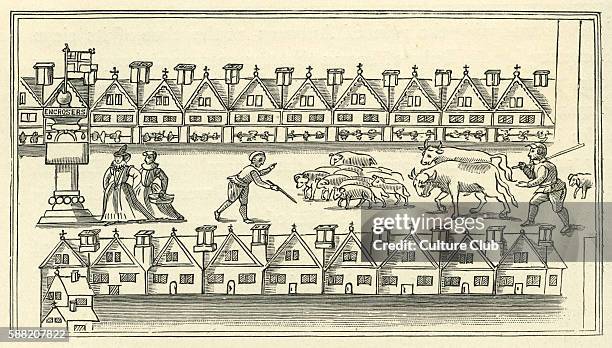 Eastcheap Market pictured in 1598. During the late Elizabethan era Eastcheap was the residence of William Shakespeare , who set parts of his plays...