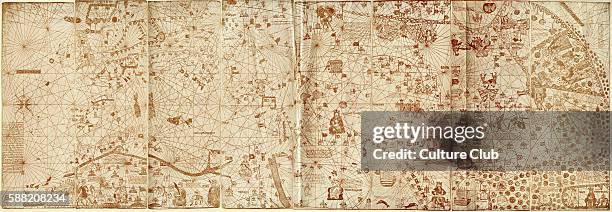 The Catalan Atlas by Jehuda Cresques, 1375. Jehuda Cresques, also known as Jafudà Cresques, Jaume Riba, and Cresques lo Juheu was a cartographer...