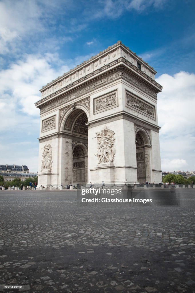 Arc de Triomphe, Champs Elysees, Paris, France