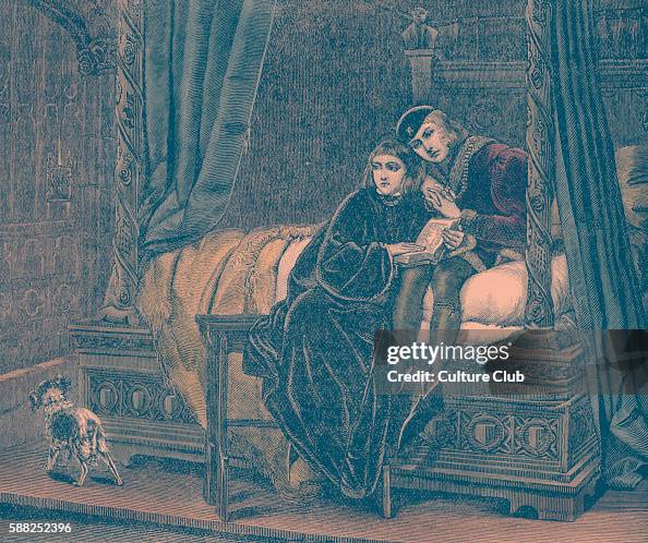 The Princes in the Tower- engraving aft The Princes in the Tower- engraving aft