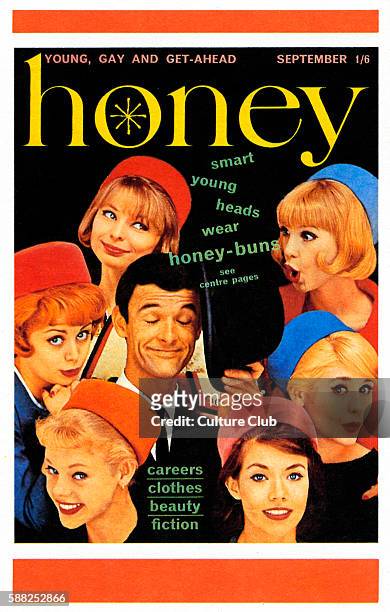 Honey magazine - front cover. Monthly magazine in the United Kingdom for young women, launched by Fleetway Publications in April 1960.Caption: Smart...