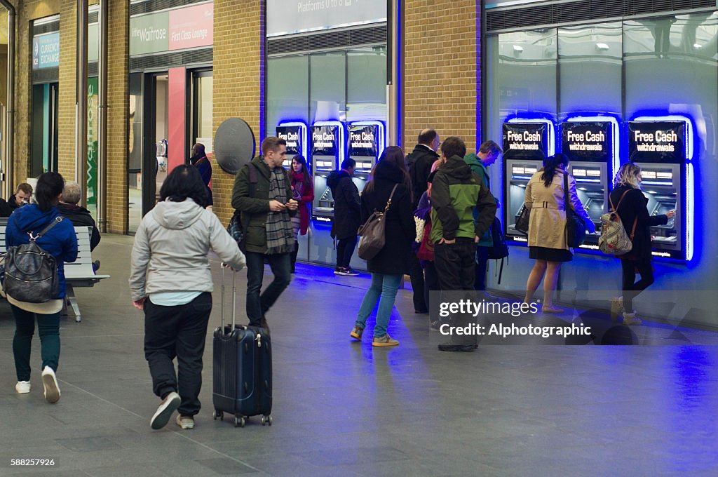 ATMs at Kings Cross rail station