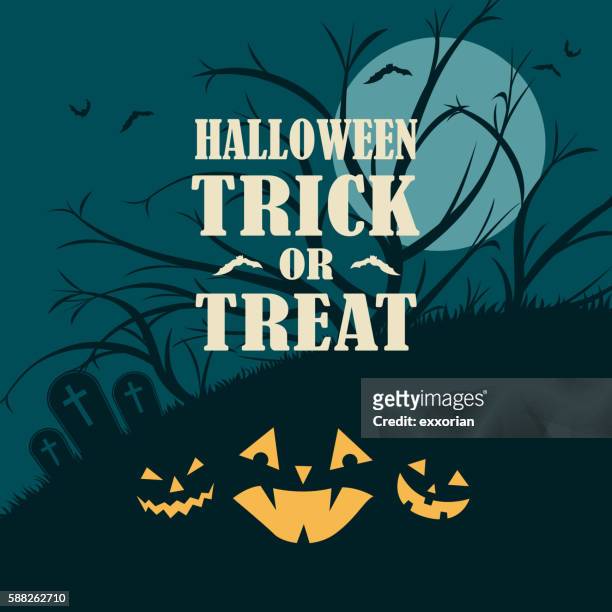 halloween spooky night - big mac pumpkin stock illustrations