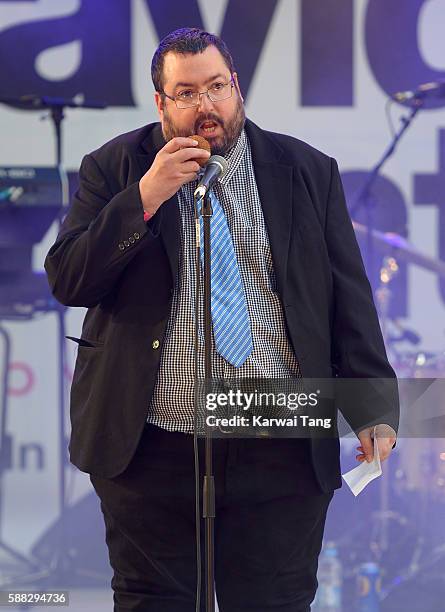 Ewen Macintosh arrives for the World premiere "David Brent: Life On The Road" at Odeon Leicester Square on August 10, 2016 in London, England.