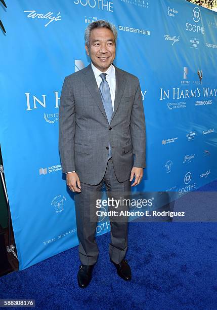 Chairman and CEO of Warner Bros. Entertainment Kevin Tsujihara attends the special event for UN Secretary-General Ban Ki-moon hosted by Brett Ratner...