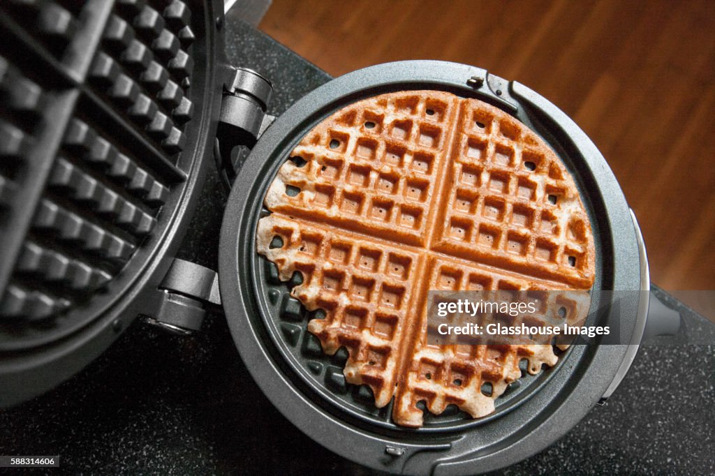 Waffle and Waffle Iron