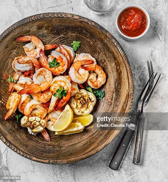 shrimp - shrimp scampi stock-fotos und bilder