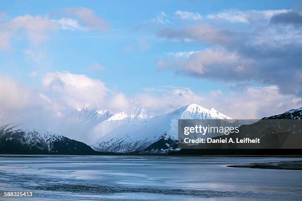 alaska coastal mountains - anchorage alaska stock pictures, royalty-free photos & images