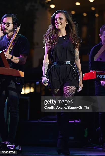 Singer Cher Lloyd performs at The Grove's Summer Concert Series held at The Grove on July 27, 2016 in Los Angeles, California.