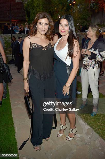 Actress Jo Champa and Sonia Amoruso attend the special event for UN Secretary-General Ban Ki-moon hosted by Brett Ratner and David Raymond at...