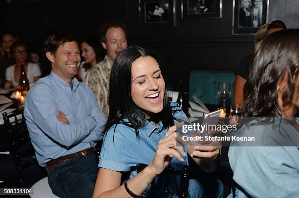 Kat Dahlia attends Glamour and AG Denim & Music Dinner in support of MusiCares hosted by Jessica Kantor, Johnathan Crocker, Erica Krusen, and...