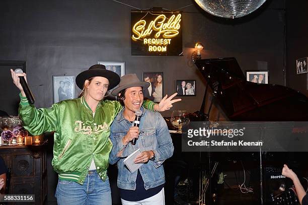 Emily Armstrong and Johnathan Crocker attend Glamour and AG Denim & Music Dinner in support of MusiCares hosted by Jessica Kantor, Johnathan Crocker,...
