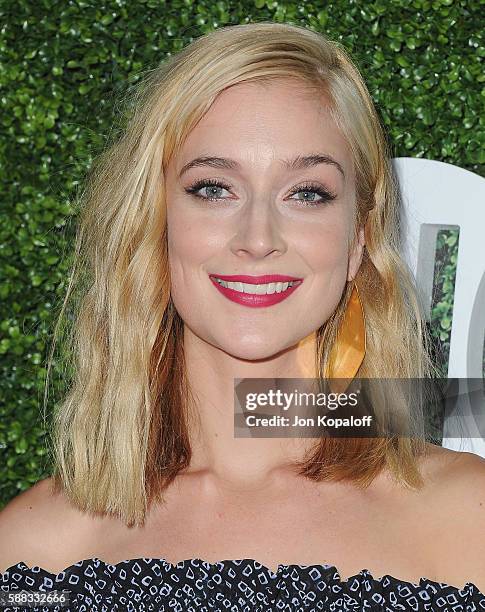 Actress Caitlin Fitzgerald arrives at CBS, CW, Showtime Summer TCA Party at Pacific Design Center on August 10, 2016 in West Hollywood, California.