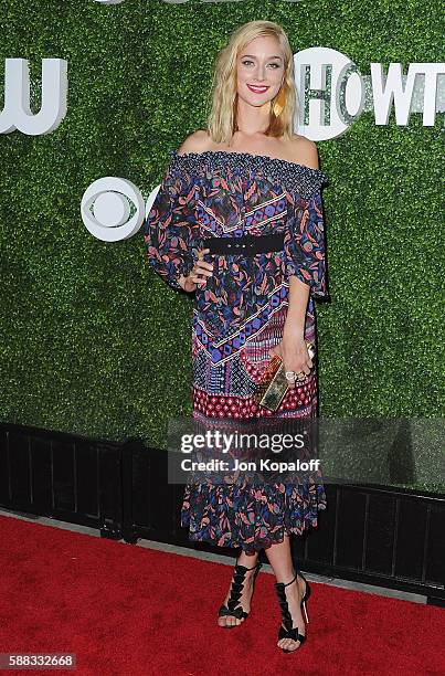 Actress Caitlin Fitzgerald arrives at CBS, CW, Showtime Summer TCA Party at Pacific Design Center on August 10, 2016 in West Hollywood, California.