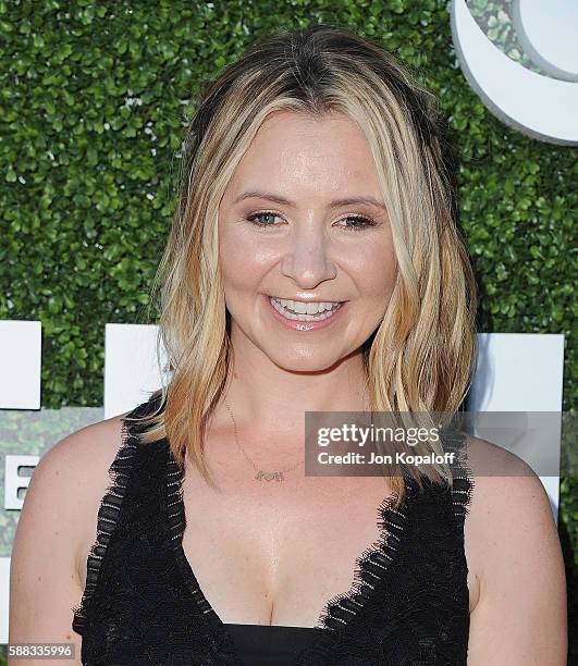 Actress Beverley Mitchell arrives at CBS, CW, Showtime Summer TCA Party at Pacific Design Center on August 10, 2016 in West Hollywood, California.