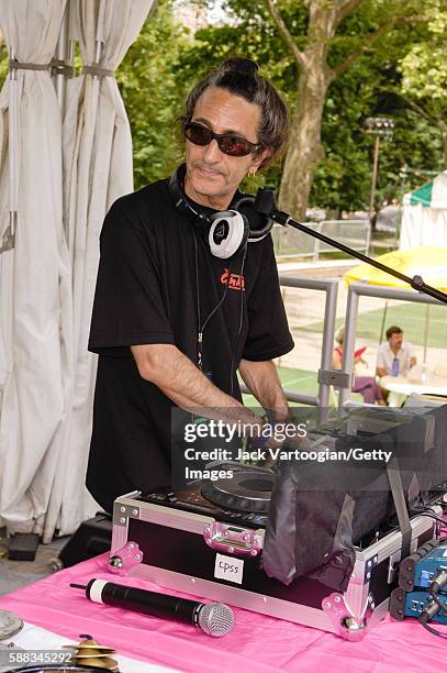 Algerian World Music DJ, composer, and producer Chebi Sabah performs at Central Park SummerStage, New York, New York, July 3, 2005.