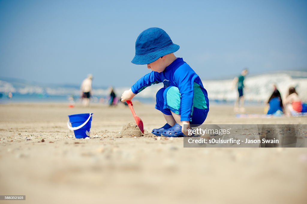 Making sandcastles