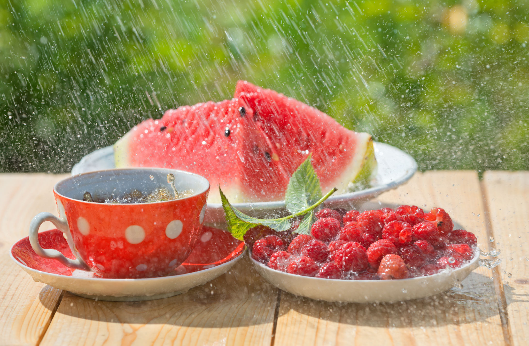 rainy picnic