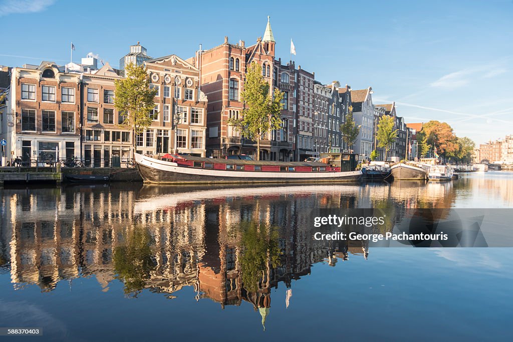 Amstel river in Amsterdam