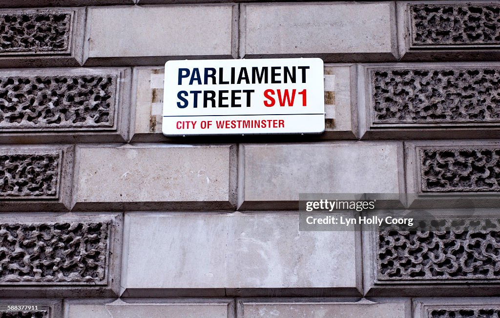 Parliament Street sign