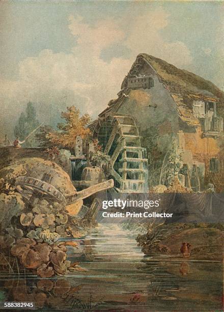 Marford Mill, Denbighshire. Water-colour by J. M. W. Turner, R.A.', 1923. From The Studio Volume 85. .