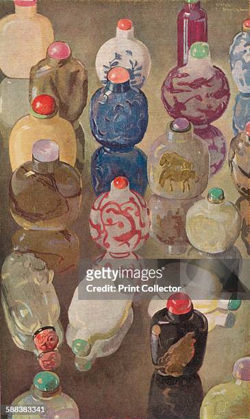 Chinese Snuff Bottles', c1923. From The Studio Volume 85. .