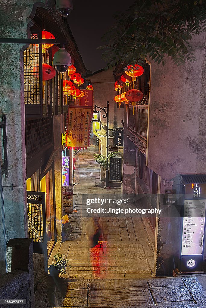 Red lantern street