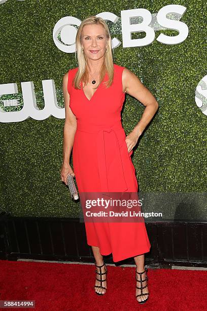 Actress Katherine Kelly Lang arrives at the CBS, CW, Showtime Summer TCA Party at the Pacific Design Center on August 10, 2016 in West Hollywood,...