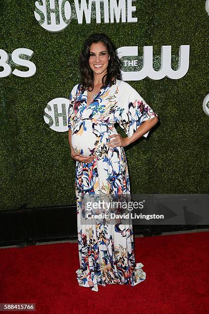 Actress Daniela Ruah arrives at the CBS, CW, Showtime Summer TCA Party at the Pacific Design Center on August 10, 2016 in West Hollywood, California.