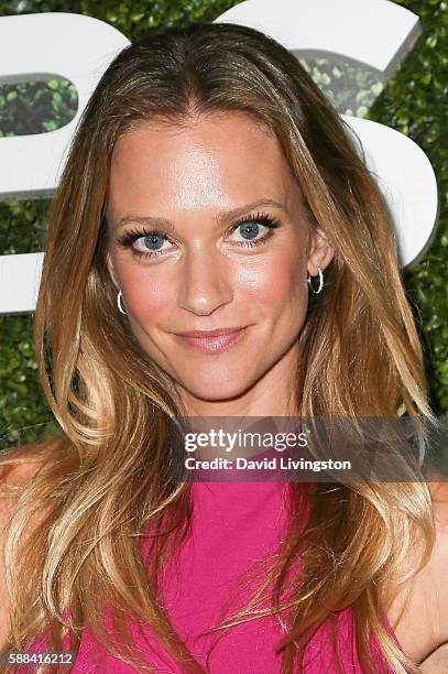 Actress A.J. Cook arrives at the CBS, CW, Showtime Summer TCA Party at the Pacific Design Center on August 10, 2016 in West Hollywood, California.