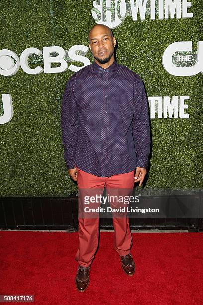 Actor Finesse Mitchell arrives at the CBS, CW, Showtime Summer TCA Party at the Pacific Design Center on August 10, 2016 in West Hollywood,...