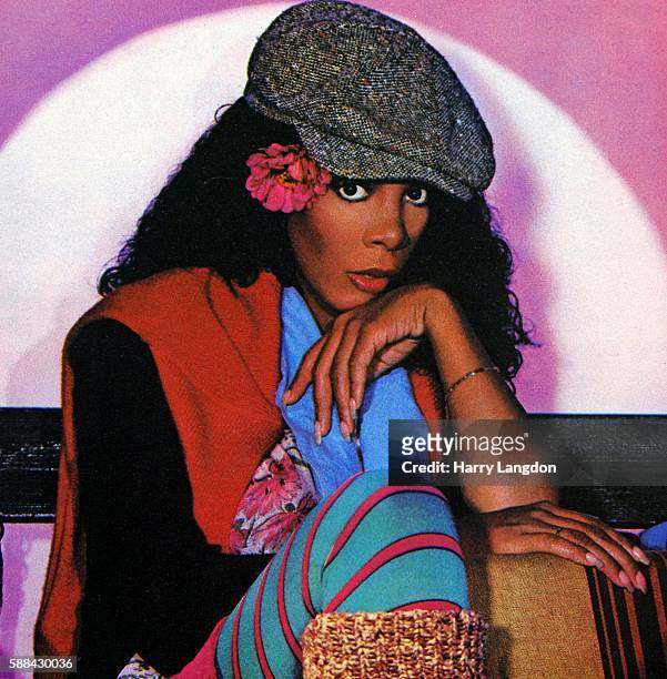 Crop from the front cover of the Donna Summer single 'Cold Love' from the album 'The Wanderer' released in 1980.