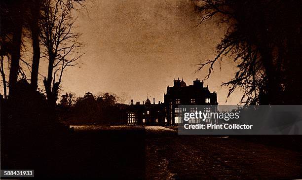 Sandringham House, Norfolk, on the night of King George V's death, 1936. From George V and Edward VIII - A Royal Souvenir, by F. G. H. Salusbury