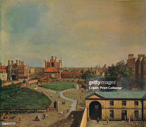 Whitehall from Richmond House', 1746. Painting held at Goodwood House, Chichester. From The Studio Volume 83. . Artist Canaletto.