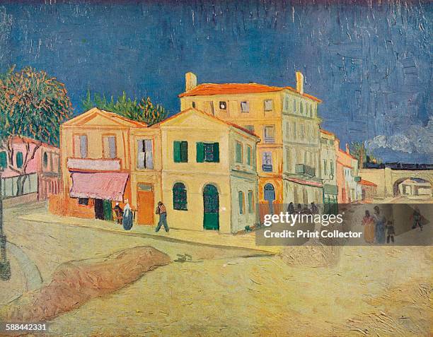 La Maison De Vincent A Arles', 1888. From Van Gogh Paintings, introduction by Graham Reynolds. . Artist Vincent van Gogh, Lindsay Drummond Ltd.