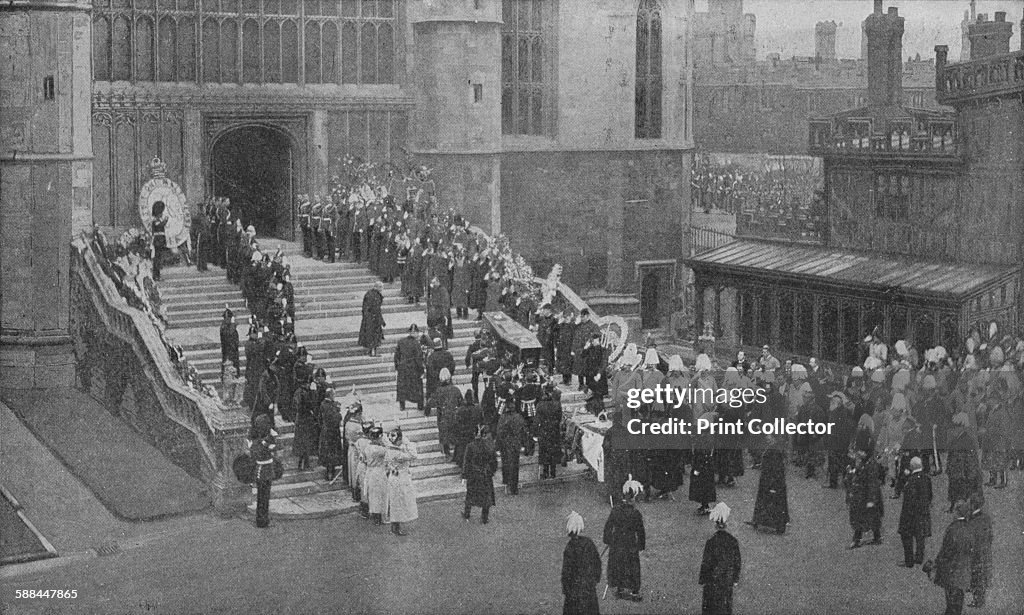 The funeral of Queen Victoria