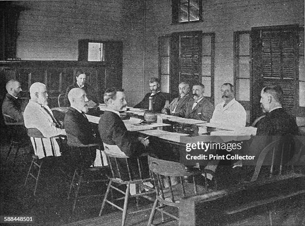 Parliaments of Britain's overseas dominions: the Legislative Council of Fiji in session, 1909. From Harmsworth History of the World, Volume 7, by...