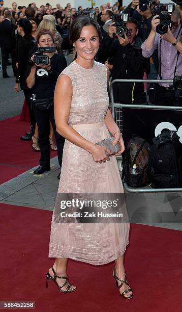 Pippa Middleton arriving at the GQ Men of the Year Awards at the Royal Opera House in London