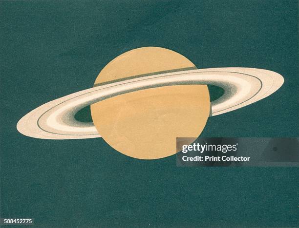 Planeten - Fig.2. Saturn', circa 1902. From Meyers Konversations-Lexikon, circa 1902.